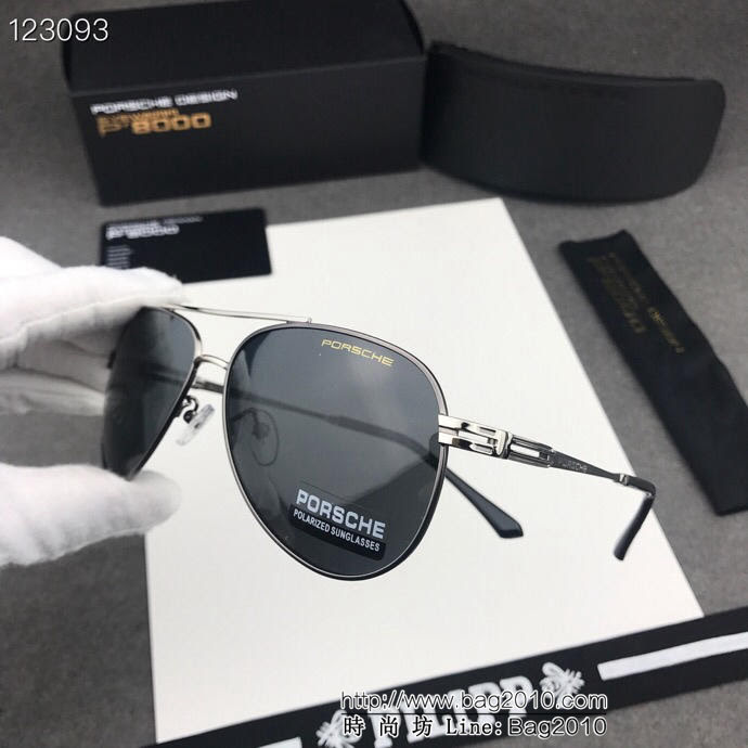 PORSCHE保時捷 2019新款 男款偏光墨鏡 進口寶麗來偏光鏡片 雙色電鍍 佩戴舒適 高品質男款墨鏡  lly1442